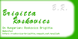 brigitta roskovics business card